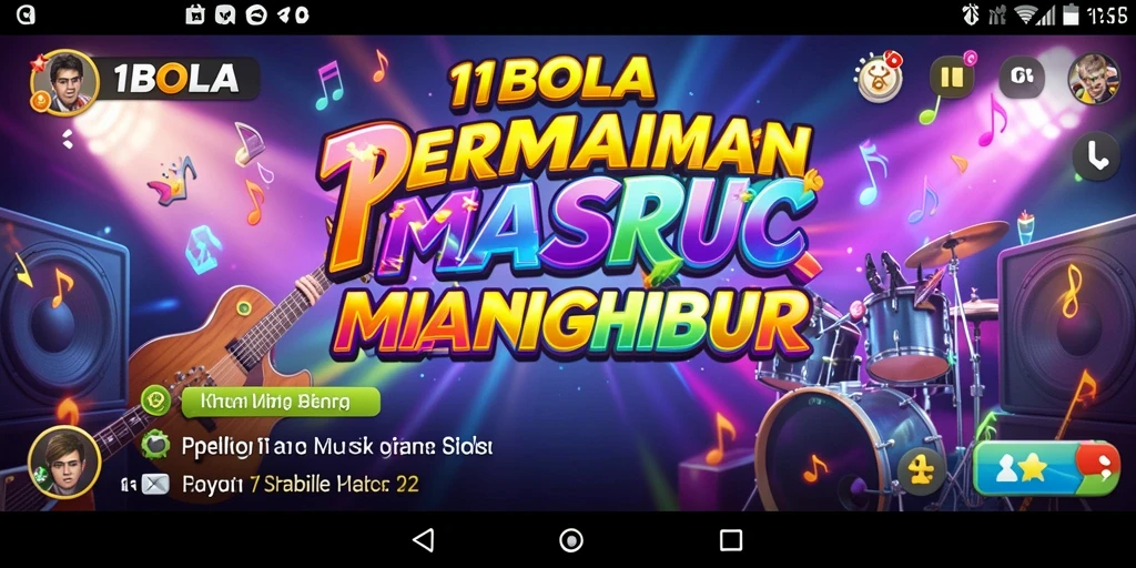 Gameplay seru 11BOLA yang menguji ketepatan bermain musik.
