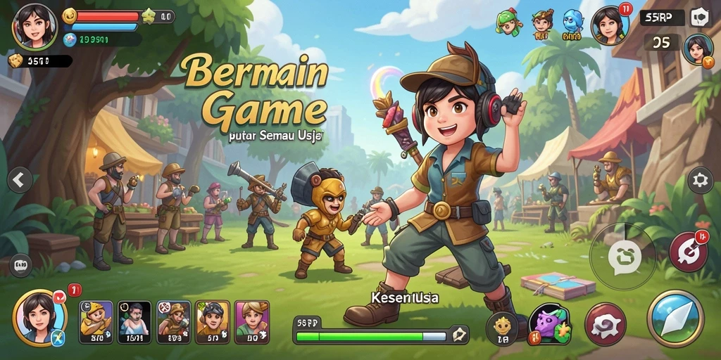 Screenshot utama <strong>55RP</strong> menampilkan keseruan gameplay Casual yang menghibur.