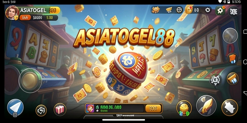 Tampilan gameplay ASIATOGEL88 yang menarik dan penuh warna.