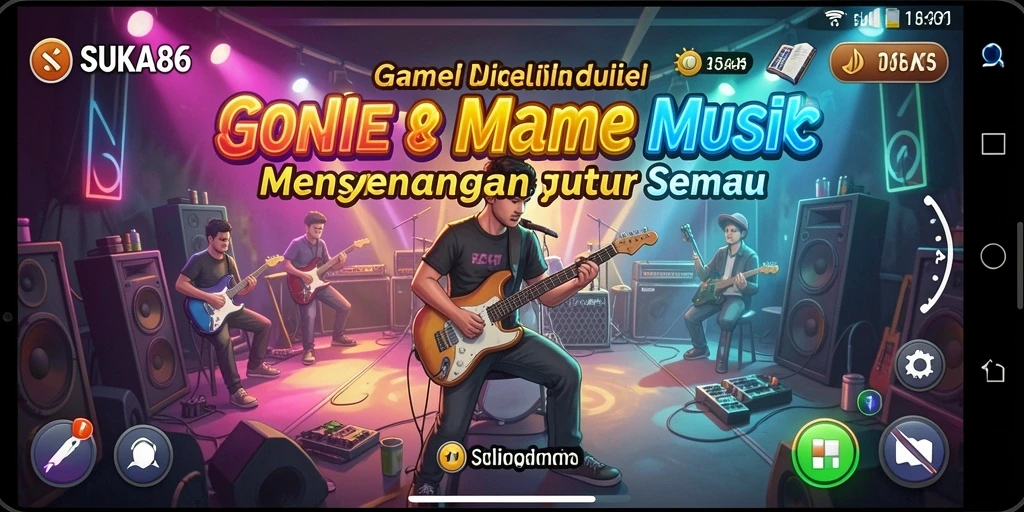 Tampilan gameplay SUKA86 dengan musik yang mengasyikkan dan antarmuka interaktif.