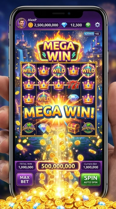 Proses unduh yang cepat di aplikasi luckytopia.